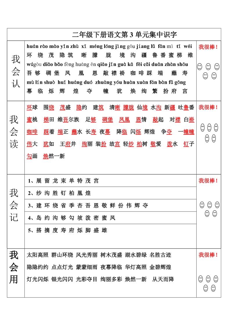 二年级下册语文第3单元集中识字.doc_第1页