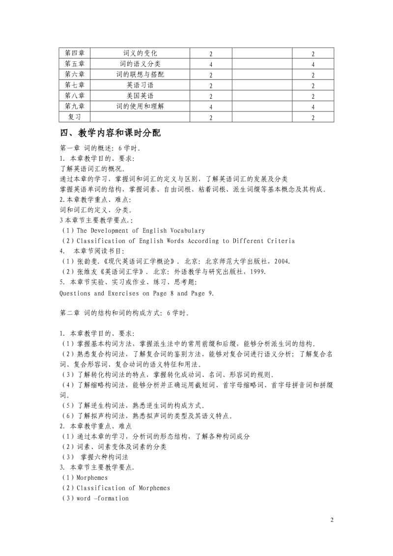 英语词汇学教学大纲.doc_第2页