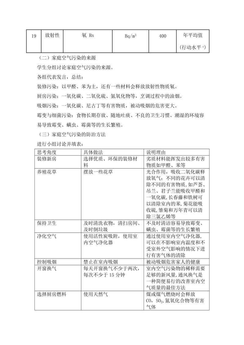 课题九 家庭空气污染与防治.doc_第3页