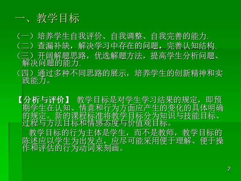 山东省淮坊市数学骨干教师培训讲座试卷讲评课教学模式研讨与评价(课堂PPT).ppt_第2页