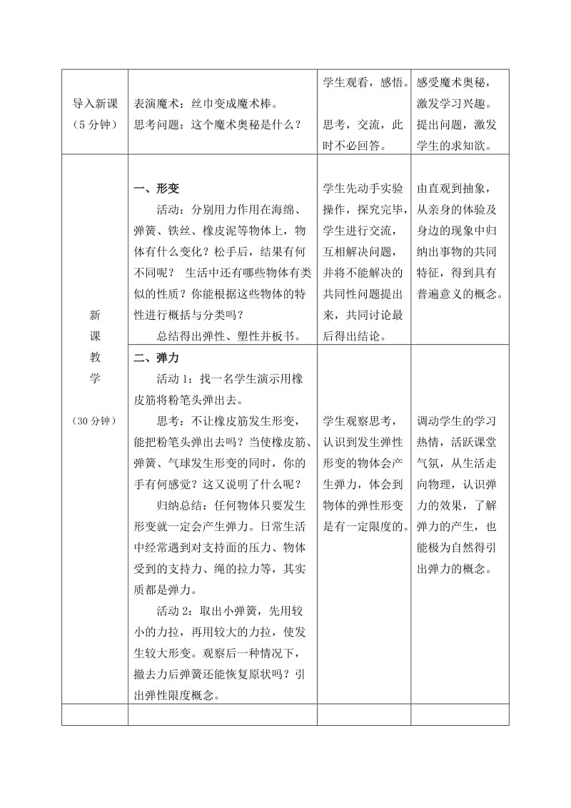 人教版九年级物理下册《老而现代的力学第十三章 力和机械一、弹力 弹簧测力计》教案_11.docx_第3页