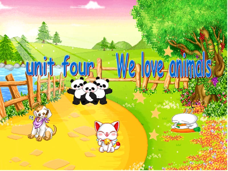 新人教版小学英语三年级上册unit4_We_love_animals_第三课时let's_learn.ppt_第1页