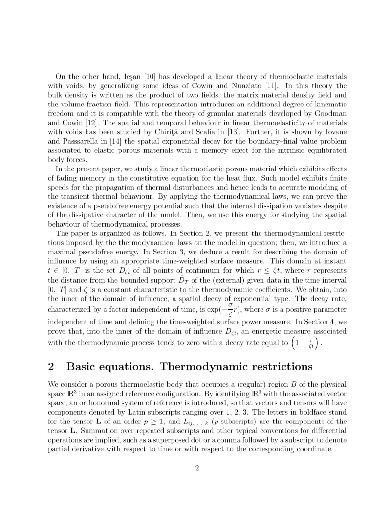 SaintVenant's principle in dynamical porous thermoelastic media with memory for heat flux.pdf_第2页