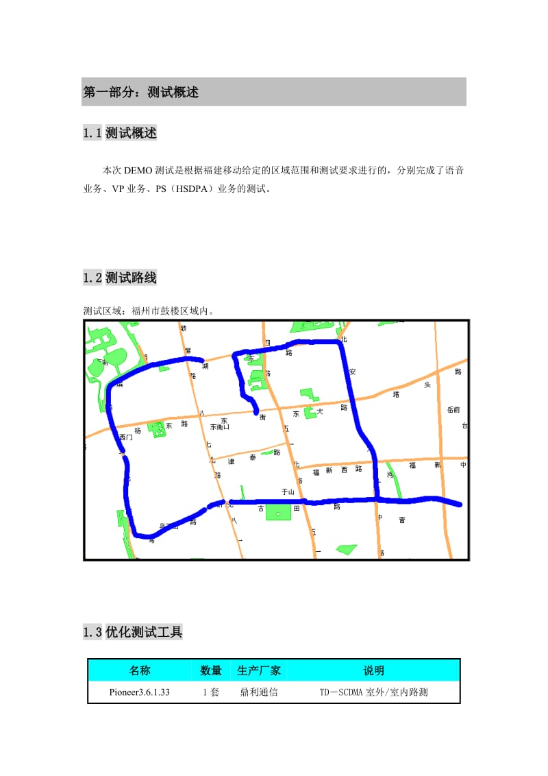 福州TDSCDMA网络DEMO测试分析报告鼎利通信.doc_第3页