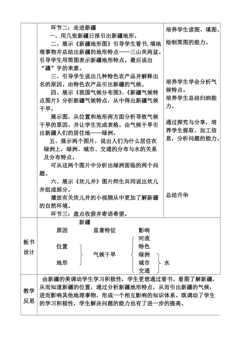 人教版八年级地理下册《六章　认识省级区域第四节　西部开发的重要阵地——新疆维吾尔自治区》教案_10.doc_第2页