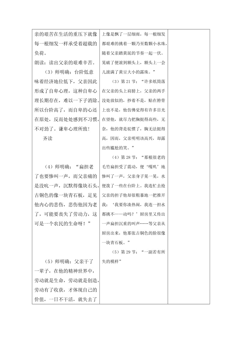 人教版八年级语文上册《二单元阅读8. 台阶》赛课导学案_18.doc_第3页