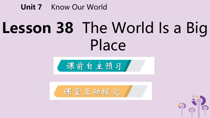 2019年春八年级英语下册 Unit 7 Know Our World Lesson 38 The World Is a Big Place课件 （新版）冀教版.pptx_第2页