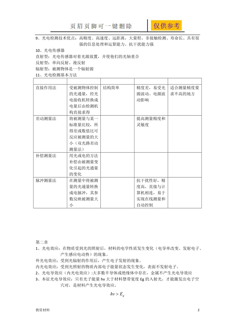 光电检测复习[骄阳书苑].doc_第2页