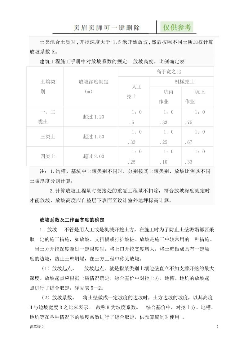 建筑工程放坡系数及土方放坡计算公式[图表相关].doc_第2页