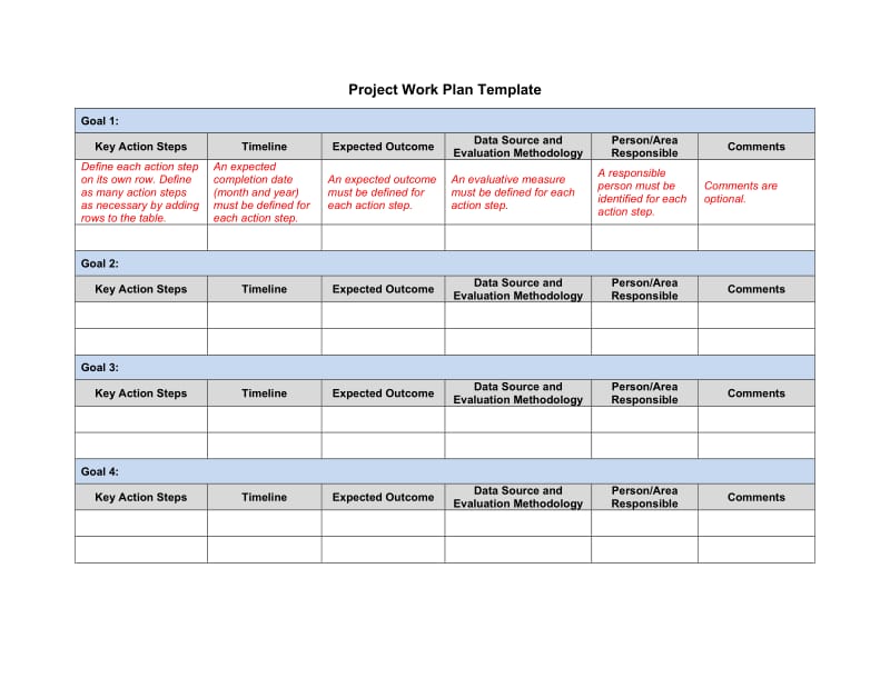 Project Work Plan TemplateHrsaOfficial Web site of ：项目工作计划模板 HRSA 官方网站.doc_第1页