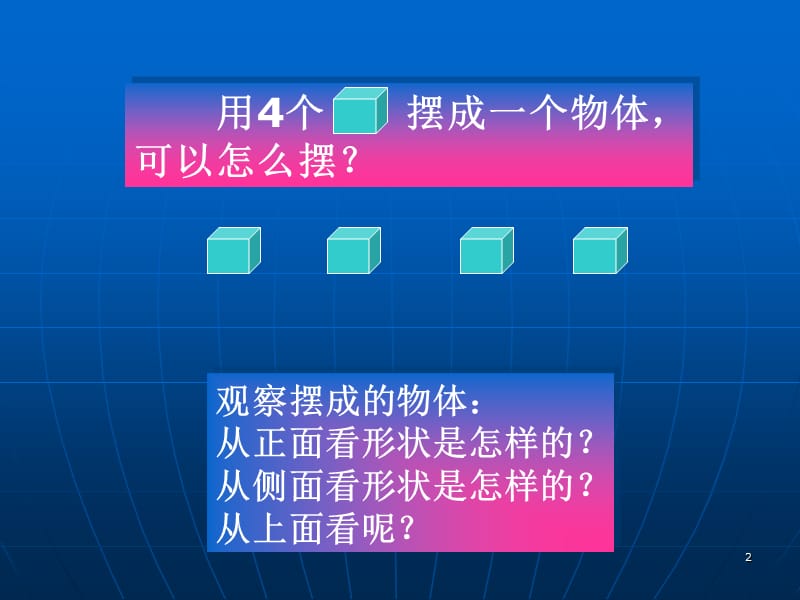 观察物体国标苏教版小学数学教材四年级上册(课堂PPT).ppt_第2页