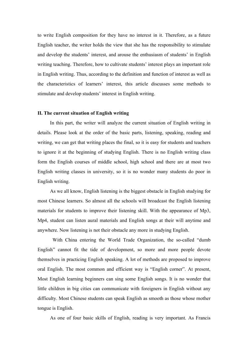 On the Role of Interest in English Writing Teaching1.doc_第2页