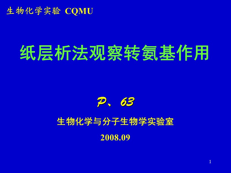 生物化学实验CQMU(课堂PPT).ppt_第1页