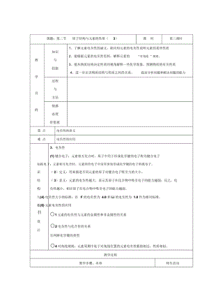 2017-2018学年人教版选修3第1章第2节原子结构与元素的性质第3课时教案.docx