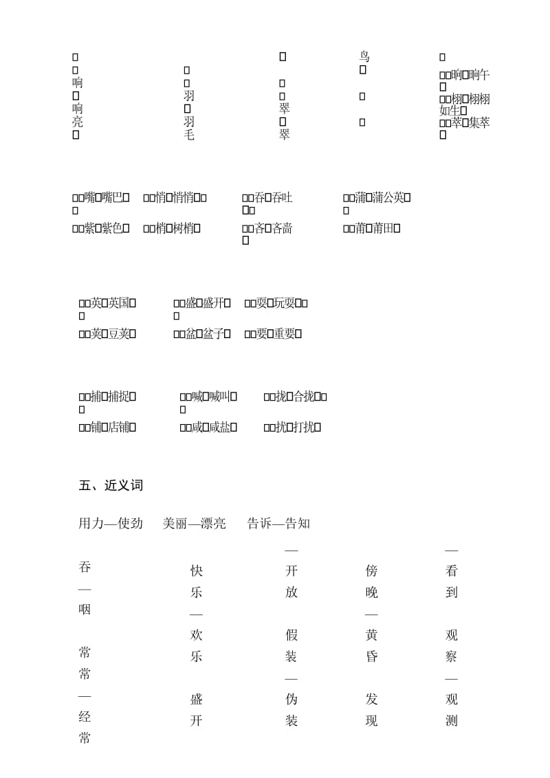 2018部编新人教版小学三年级上册语文：第五单元知识复习.docx_第3页