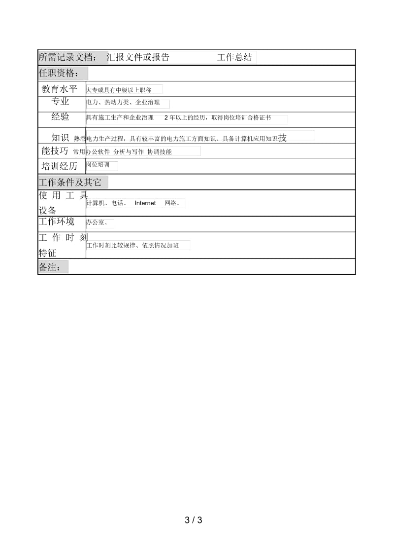 电力公司岗位说明书汇编58.docx_第3页