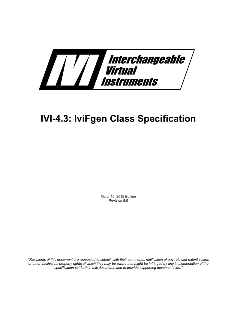 1 Overview of the IviFgen SpecificationIVI Foundation.doc_第1页