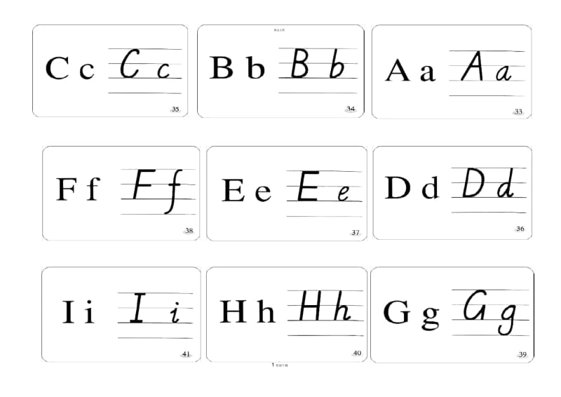 26个英语字母卡片-字母教学大卡片.docx_第1页