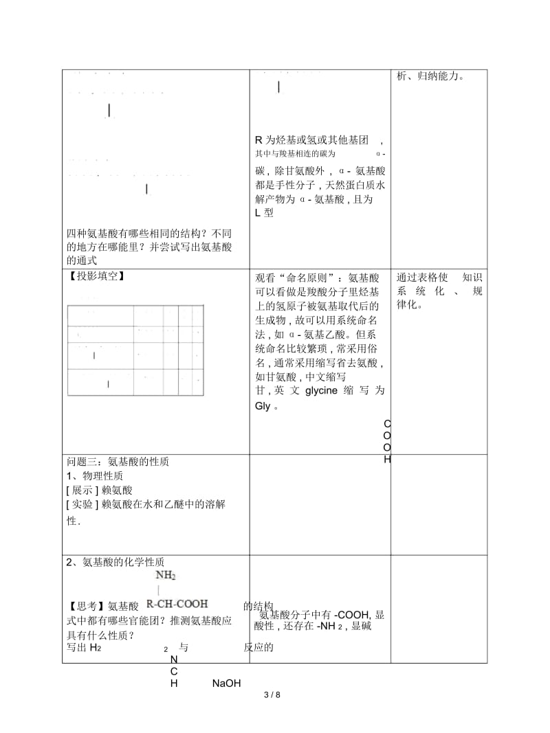 2019最新苏教版化学选修5《氨基酸蛋白质核酸》教案.docx_第3页