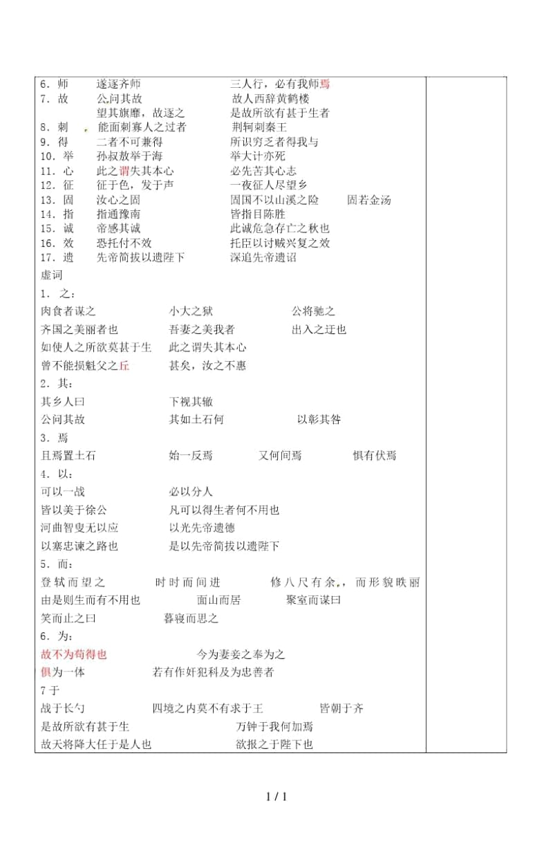 2019届中考语文专项复习文言文九下学案.docx_第2页