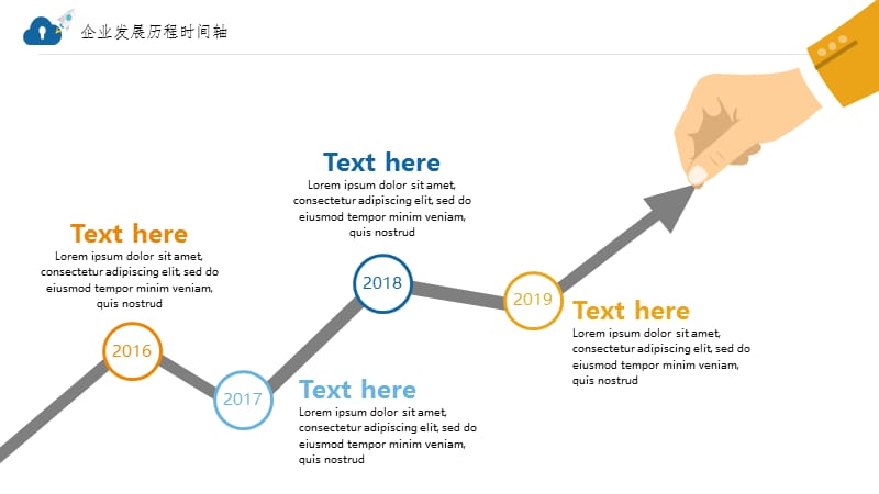 简约扁平风企业发生历程时间轴图表模板PPT课件.pptx_第2页