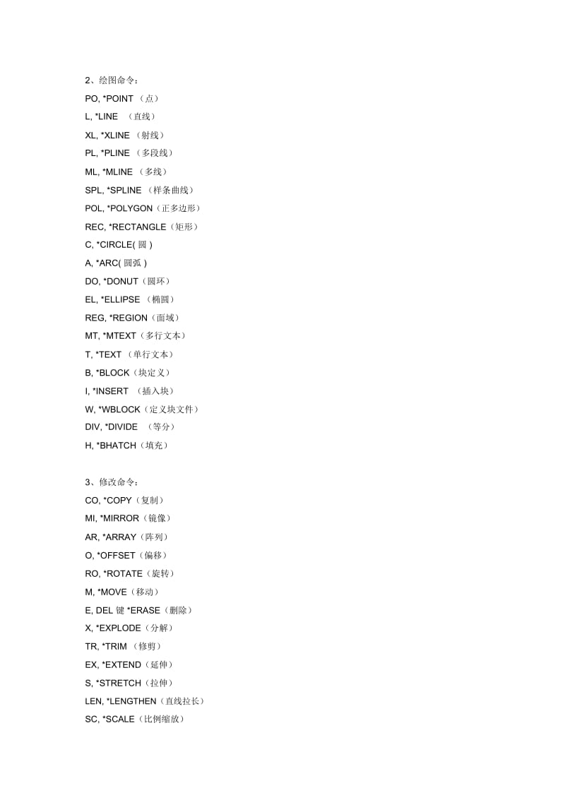 2016全新AutoCAD快捷键命令大全.docx_第2页