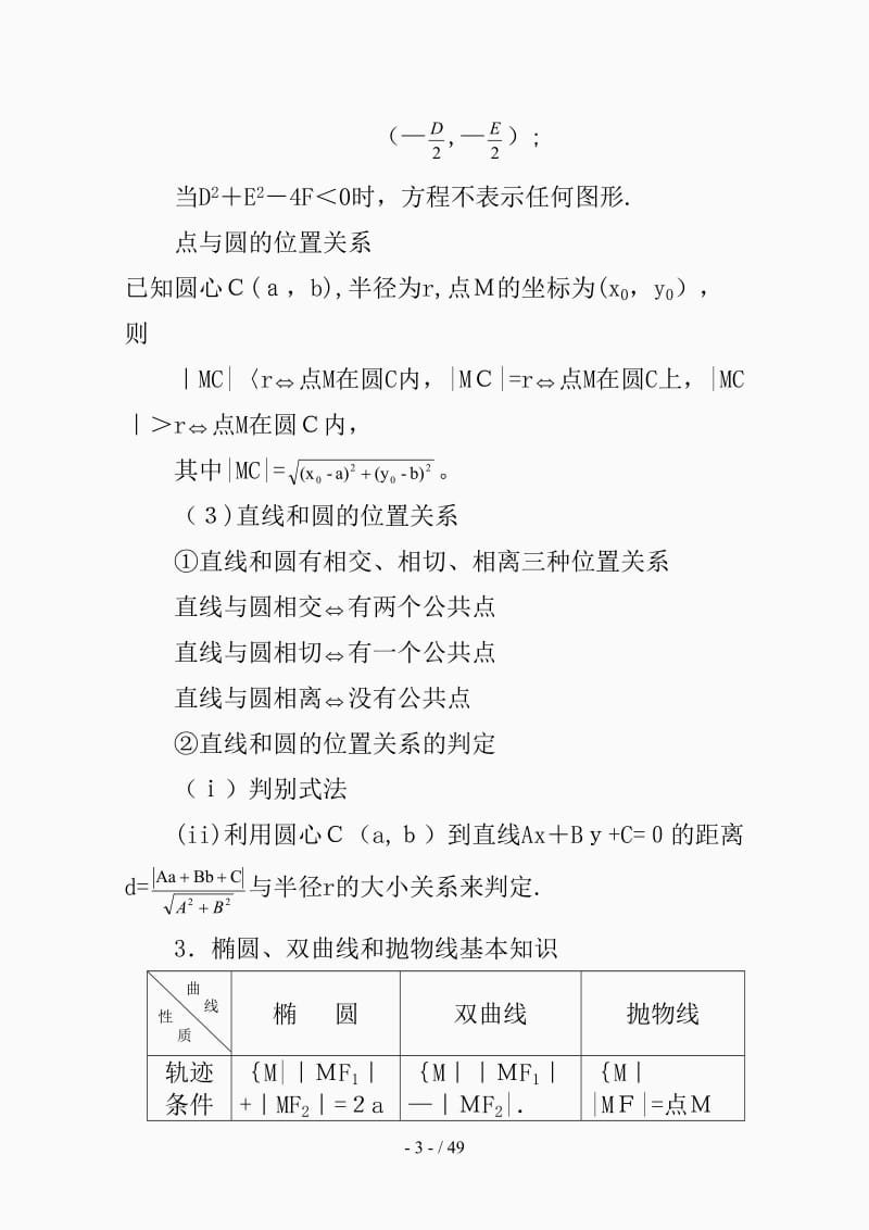 高考数学圆锥曲线专题复习（精选课件).doc_第3页