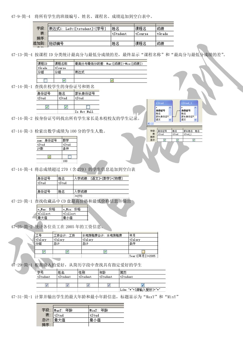 二级计算机上机资料47套难点、易错点总结.doc_第3页