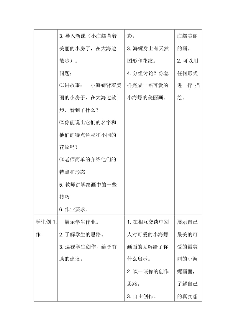 (岭南版)小学美术一年级下册教案奇特的海螺.docx_第2页