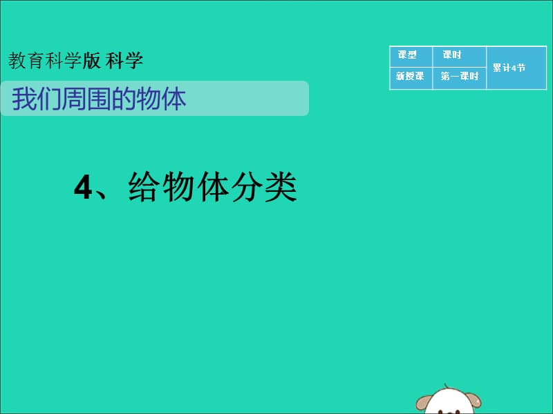 【最新】一年级科学下册 我们周围的物体 1.4《给物体分类》课件2 教科版-教科级下册自然科学课件.ppt_第1页