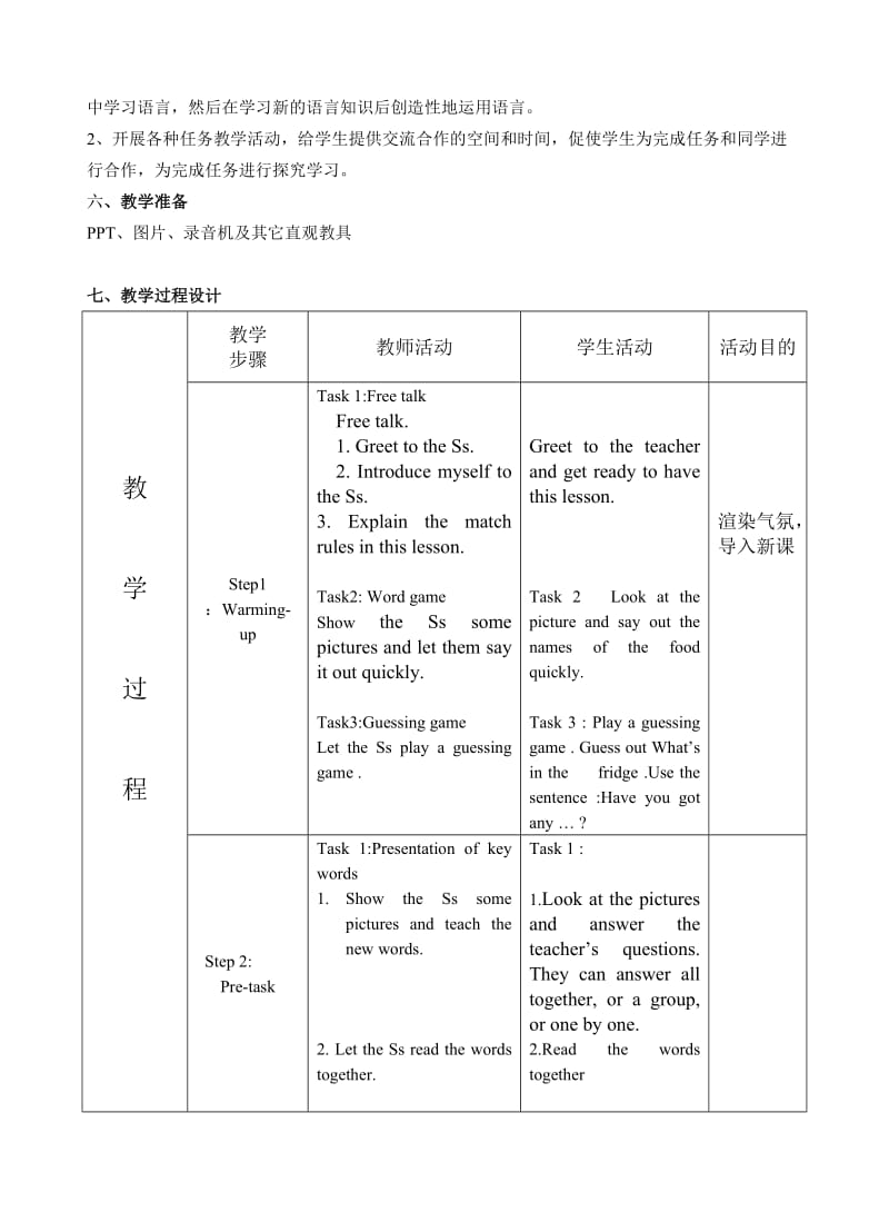 外研版初中英语七年级上册教案：Module5 Unit 2(初一上）.doc_第2页