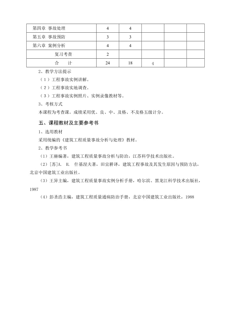 《工程事故分析及处理》课程教学大纲.doc_第3页