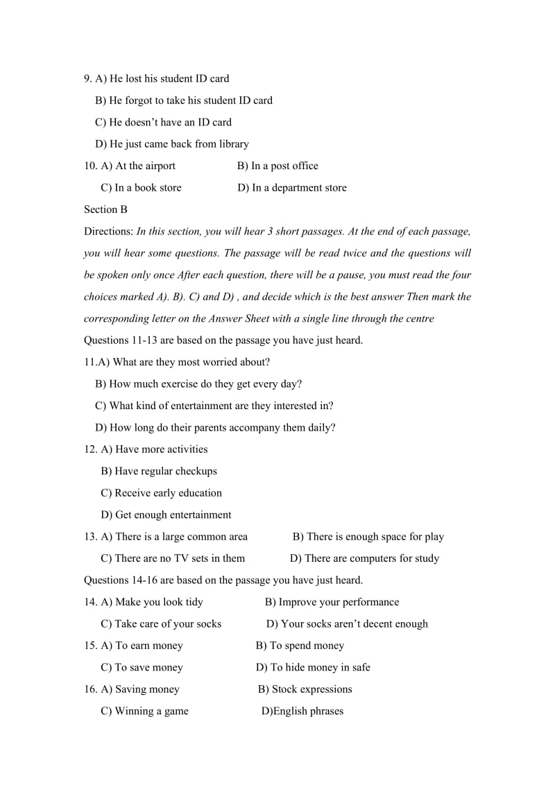 6月 浙江省大学英语三级考试真题.doc_第2页