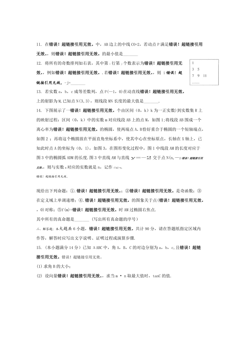 江苏省高三百校大联考一模数学试题.doc_第2页