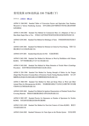 常用美国ASTM纺织品330个标准(下).doc