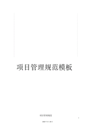 项目管理规范模板.docx