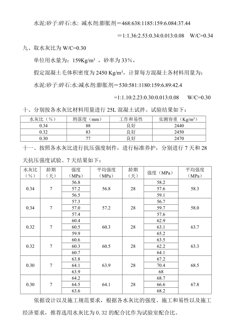 C50微膨胀混凝土配合比设计书.doc_第2页