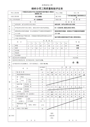 砌砖分项工程质量检验评定表1.doc