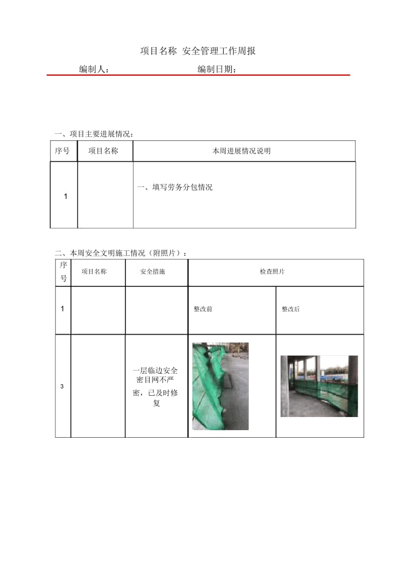 项目安全周报.docx_第1页