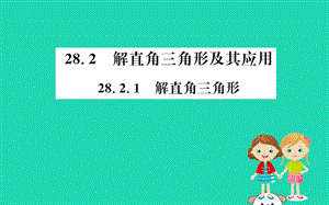 2019版九年级数学下册 第二十八章 锐角三角函数 28.2 解直角三角形及其应用 28.2.1 解直角三角形训练课件 （新版）新人教版.ppt