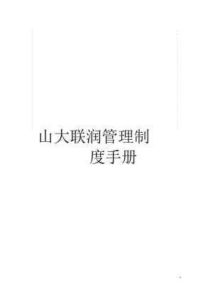 山大联润管理制度手册.docx