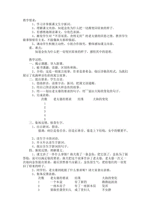 西南师大版六年级语文下册《六单元24 渔夫和金鱼的故事》教案_8.docx