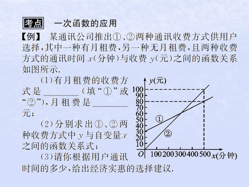 （遵义专用）2019届中考数学复习 第12课时 一次函数的应用 3 典型例题剖析（课后作业）课件.ppt_第2页