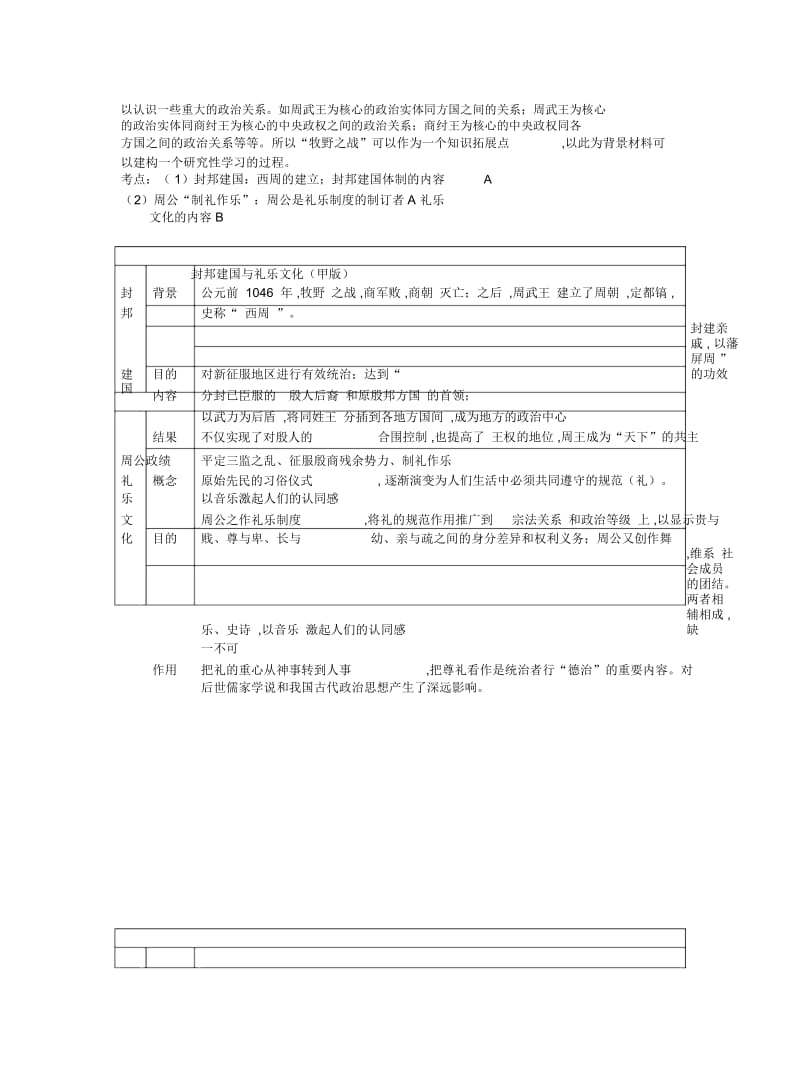 2019最新华师大版历史第二册《封邦建国与礼乐文化》教案2.docx_第3页