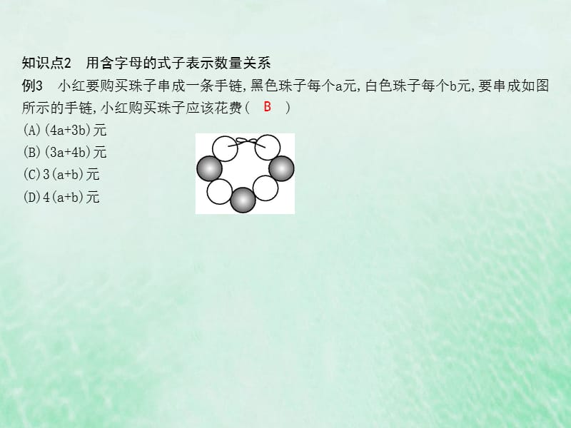 七年级数学上册 第二章 整式的加减 2.1 整式 第1课时 用字母表示数课件 （新版）新人教版.ppt_第2页