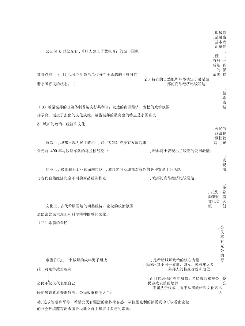 2019最新人民版历史必修1《民主政治的摇篮——古代希腊》学案.docx_第3页