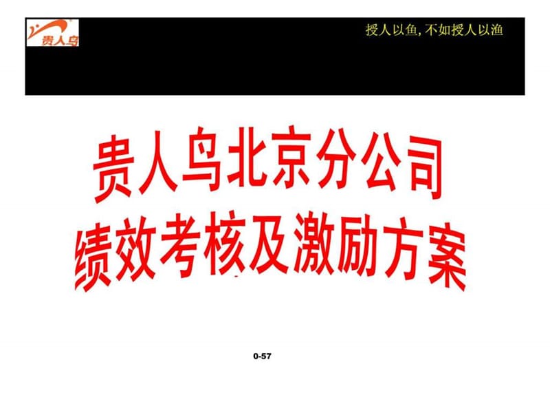 贵人鸟北京分公司绩效考核与激励方案课件.ppt_第1页