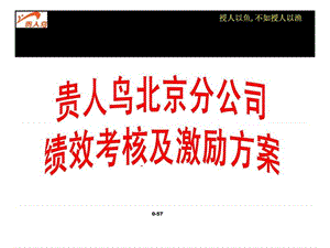 贵人鸟北京分公司绩效考核与激励方案课件.ppt