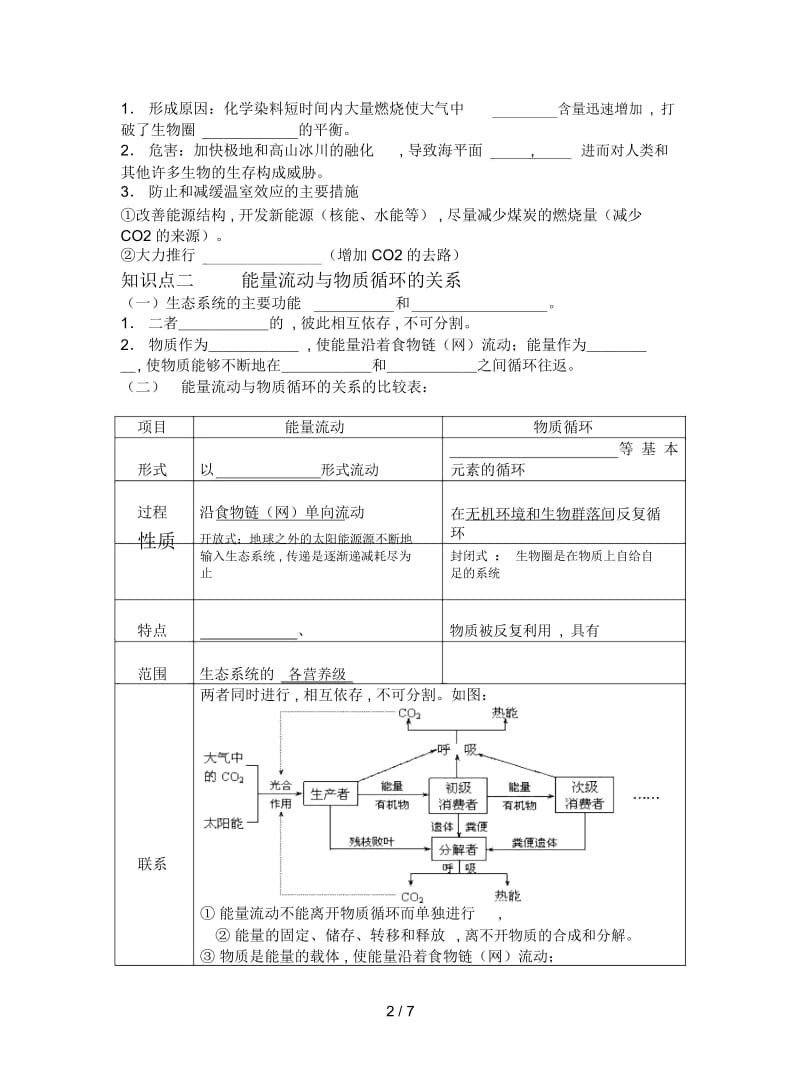 2019最新新人教版生物必修3第3节《生态系统的物质循环》学案.docx_第2页