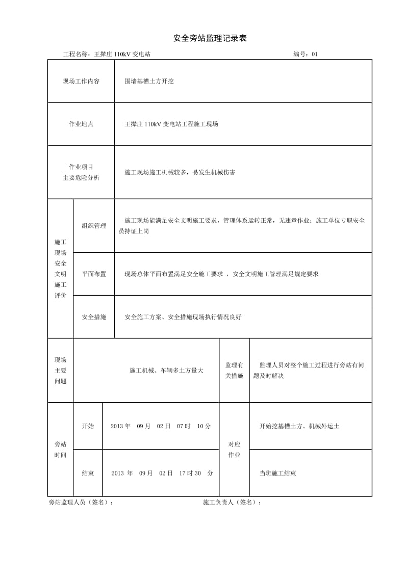 安全旁站监理记录表.doc_第1页